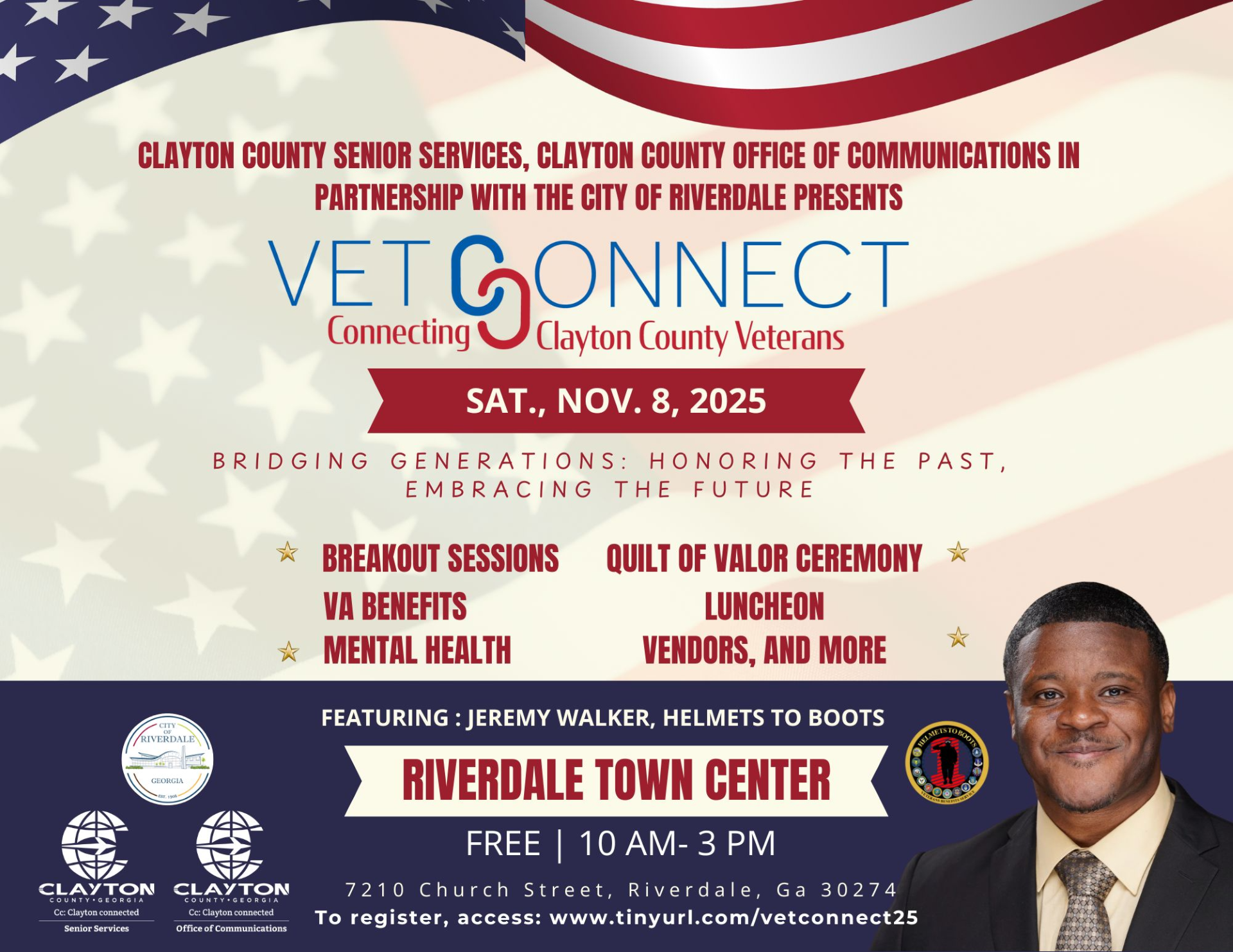 event flyer for vet connect 2025 on november 8, 2025