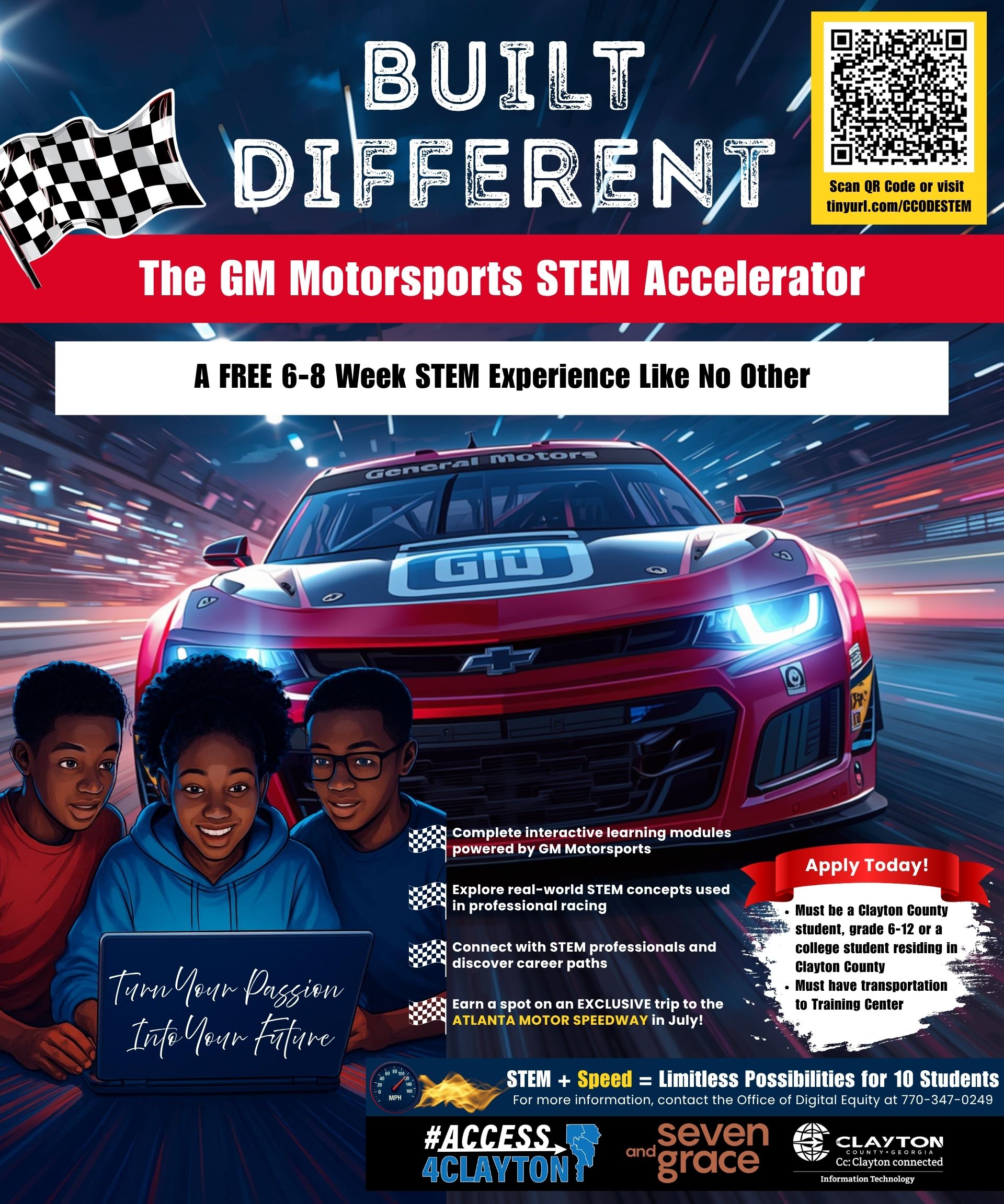 flyer for summer stem training opportunity